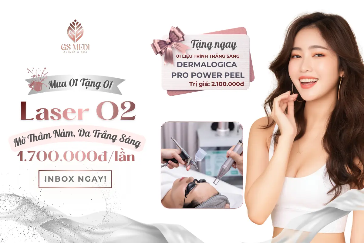 Chương trình Khuyến mãi Laser O2 - Mờ Thâm - Sáng Da